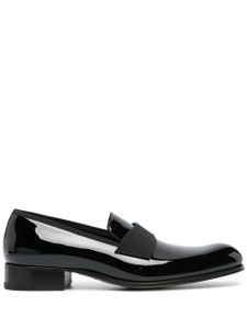 TOM FORD mocassins en cuir verni - Noir