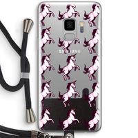 Musketon Unicorn: Samsung Galaxy S9 Transparant Hoesje met koord