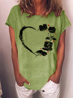 Women's Book Lover Gift Cotton-Blend Casual T-Shirt