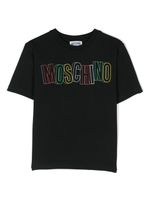 Moschino Kids t-shirt à logo imprimé - Noir