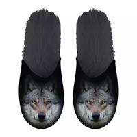 Pantoffel wolf zwart
