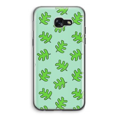 Groene blaadjes: Samsung Galaxy A5 (2017) Transparant Hoesje