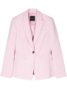 PINKO blazer en crêpe à simple boutonnage - Rose