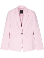 PINKO blazer en crêpe à simple boutonnage - Rose - thumbnail