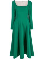 Emilia Wickstead robe longue Kylee en crêpe - Vert - thumbnail