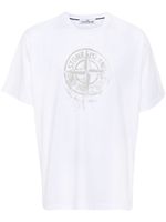 Stone Island t-shirt en coton à imprimé Compass - Blanc - thumbnail