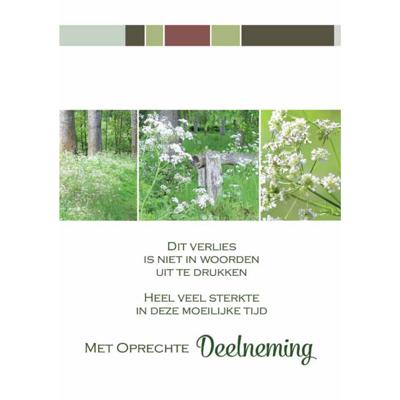 Wenskaarten Rouw pak a 10 stuks