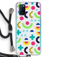 8-bit N°1: Oppo A52 Transparant Hoesje met koord