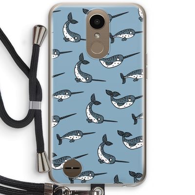 Narwhal: LG K10 (2017) Transparant Hoesje met koord