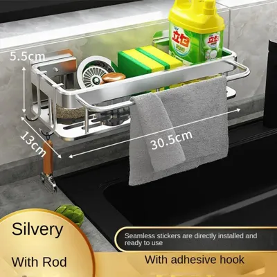 Zelfklevende Badkamerplank - Aluminium Shampoo Rek | Zonder Boren