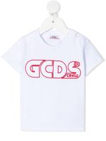 Gcds Kids t-shirt à logo brodé - Blanc