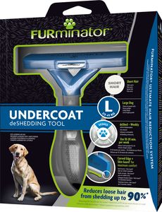 FURminator 4048422141105 huisdierborstel & -kam Zwart, Blauw Hond Hulpmiddel tegen verharen (deshedder)