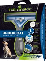 FURminator 4048422141105 huisdierborstel & -kam Zwart, Blauw Hond Hulpmiddel tegen verharen (deshedder) - thumbnail