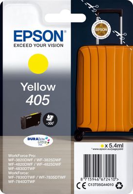 Epson inktcartridge 405, 300 pagina&apos;s, OEM C13T05G44010, geel