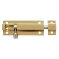 AMIG schuifslot - aluminium - 8 cm - goudkleur - deur - schutting - raamÂ    -