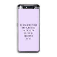 Zelfvertrouwen: Samsung Galaxy A80 Transparant Hoesje Zelfvertrouwen: Samsung Galaxy A80 Transparant Hoesje