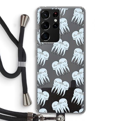 Octopussen: Samsung Galaxy S21 Ultra Transparant Hoesje met koord