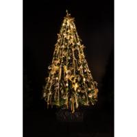 Cascade kerstverlichting -700 leds - warm wit - voor kerstboom 180 cm - thumbnail