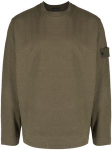 Stone Island pull à patch Compass - Marron