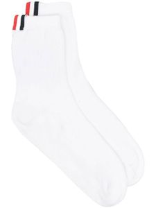 Thom Browne chaussettes à détails 4 bandes signature - Blanc