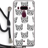 Kitten: HTC U12+ Transparant Hoesje met koord
