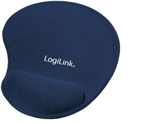 LogiLink ID0027B Muismat met polssteun Ergonomisch Blauw