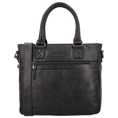 Hide & Stitches Handtas / Schoudertas Porto Zwart