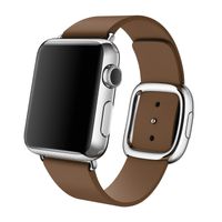 Apple origineel Modern Buckle Apple Watch medium 38mm / 40mm / 41mm Brown - MJ552ZM/A - thumbnail