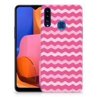 Samsung Galaxy A20s | TPU bumper | Waves Pink