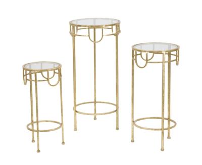 TV-HOUDER GOUD SET VAN 3 STUKS CM Ø 33X70
-28X60-23X50