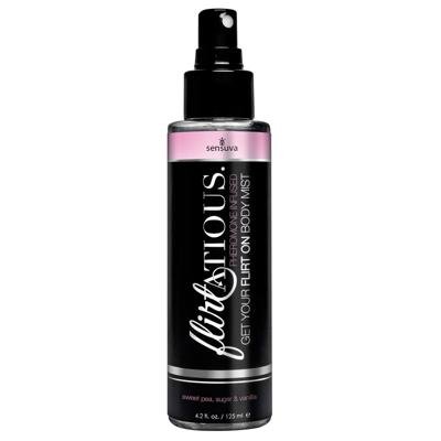 Flirterig Vanille, Suiker, & Zoete Erwt Feromoon Body Mist 125 m Sensuva