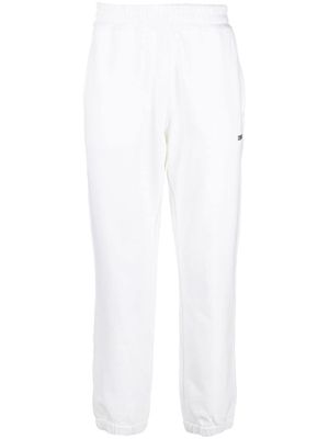 Zegna pantalon de jogging en coton à logo imprimé - Blanc