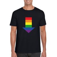 Gay shirt pijl bottom zwart heren - thumbnail