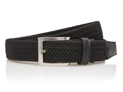 Timbelt Gevlochten Elastische Riem Zwart