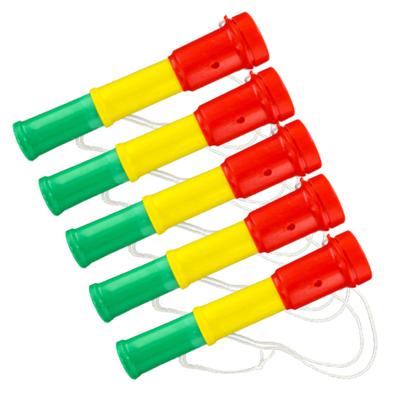 Feesttoeter - rood-geel-groen - 10x - 20 cm - party toeter - carnaval