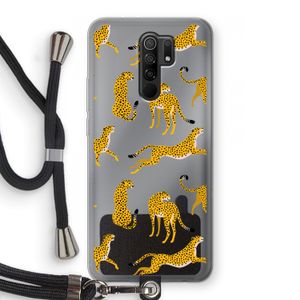 Luipaard: Xiaomi Redmi 9 Transparant Hoesje met koord