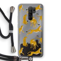Luipaard: Xiaomi Redmi 9 Transparant Hoesje met koord