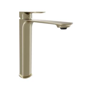 Blaufoss Bodan verhoogde wastafelkraan brushed champagne gold