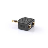 3,5mm jack-splitter verguld (10 stuks) - thumbnail
