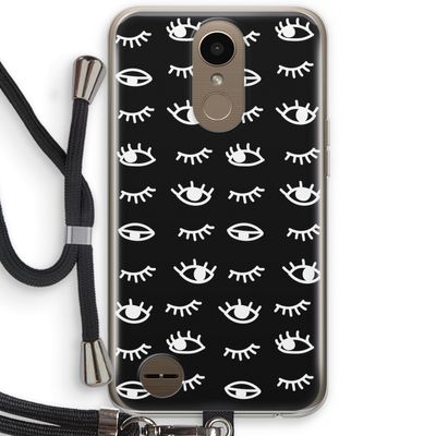 Eye pattern #3: LG K10 (2017) Transparant Hoesje met koord