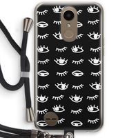 Eye pattern #3: LG K10 (2017) Transparant Hoesje met koord