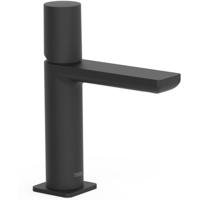 Wastafelkraan Tres Loft | Opbouw | Mengkraan | Standaard model | 1-knop | Rond | Zwart mat