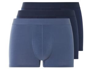 LIVERGY 3 heren boxers (Donkerblauw/blauw, L)