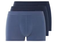 LIVERGY 3 heren boxers (Donkerblauw/blauw, L)