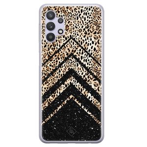 Samsung Galaxy A32 5G siliconen hoesje - Chevron luipaard