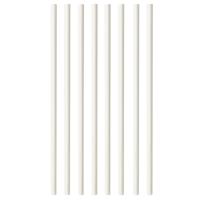Conpax papieren rietjes - wit - 20 cm - feest drinkrietjes - 100 stuks