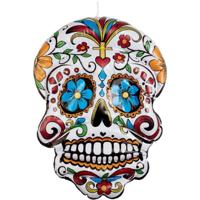 Opblaasbare Day of the Dead schedel - 100 cm - Halloween hangdecoratie Opblaasbare Day of the Dead schedel - 100 cm - Halloween hangdecoratie