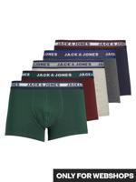 Jack & Jones Boxershorts JACOLIVER Trunks 5-pack Multicolor-XXL - thumbnail