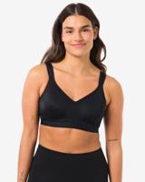 HEMA Voorgevormde sportbh heavy support met beugel B-F zwart (zwart)