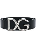 Dolce & Gabbana ceinture à boucle logo - Noir